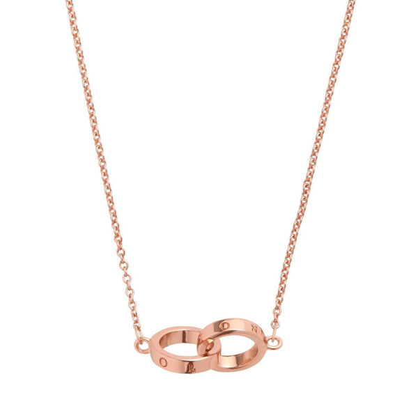 Picture of Olivia Burton Rose Gold Interlink Classics Set