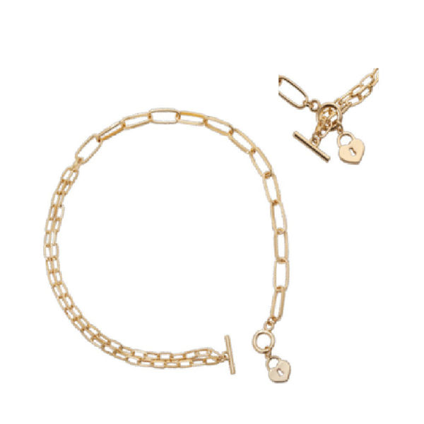 Picture of Marlay by Haus of Dietrich Urban Heart Lock Necklace