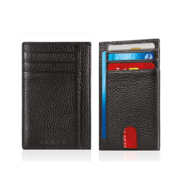 Picture of Armor London Slim Upcycled Leather RFID Card  Holder Wallet