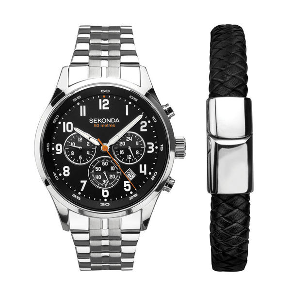 Picture of Sekonda Gent's Chronograph Watch  and Bracelet Gift Set