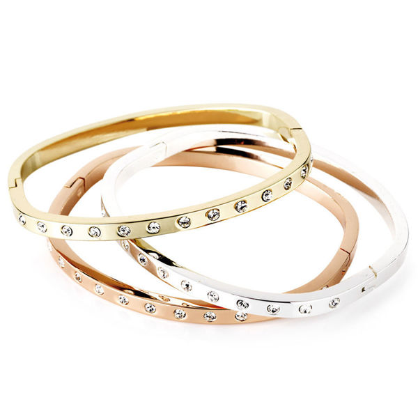 Picture of Pierre Cardin Tri-Colour Bangle Set